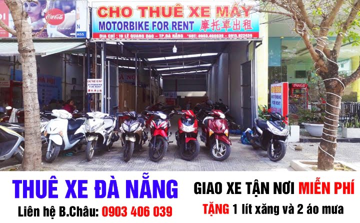 Cửa hàng cho thuê xe máy Đà Nẵng