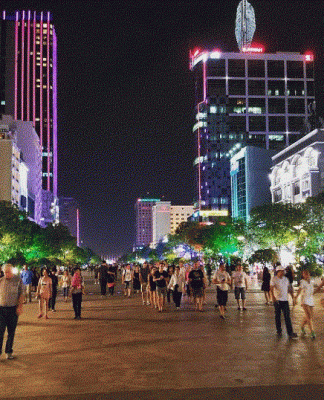 phố đi bộ Nguyễn Huệ Sài Gòn