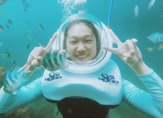 tour du lịch Cù Lao Chàm đi bộ dưới biển