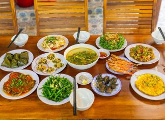 thực đơn trong tour cù lao chàm