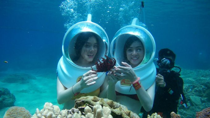Tour du lịch cù lao chàm đi bộ dưới biển
