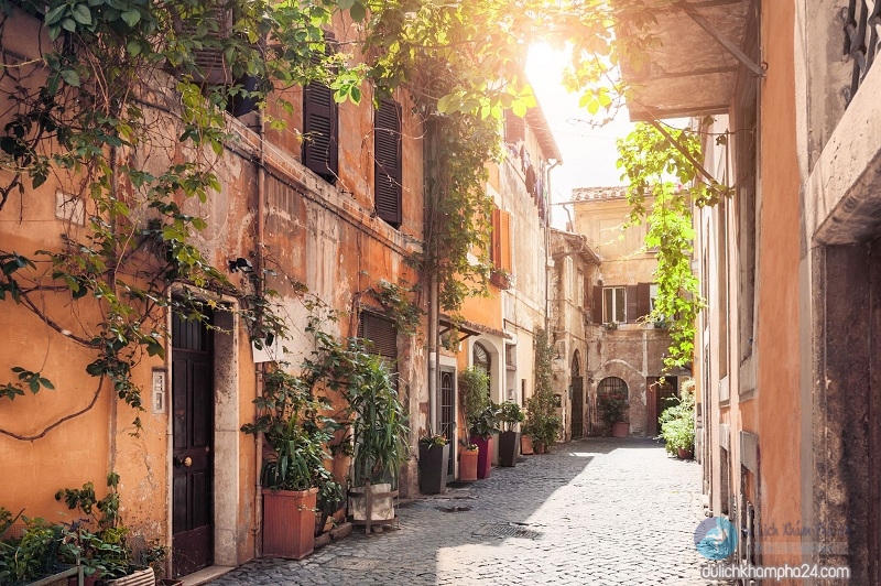 Khu dân cư lâu đời và cổ kính Trastevere tại Rome - Du lịch Italia