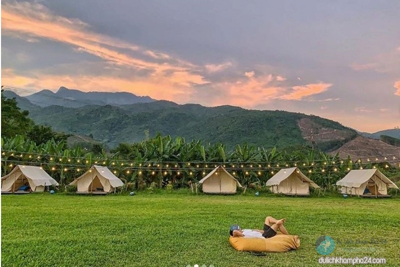 Set kèo “oanh tạc” khu cắm trại bên sông Yên Retreat Đà Nẵng
