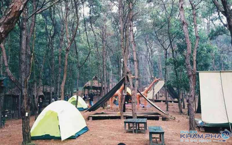 Cắm trại tại khu sinh thái Đầm Trành 