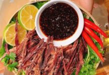 Thịt trâu gác bếp Yên Bái